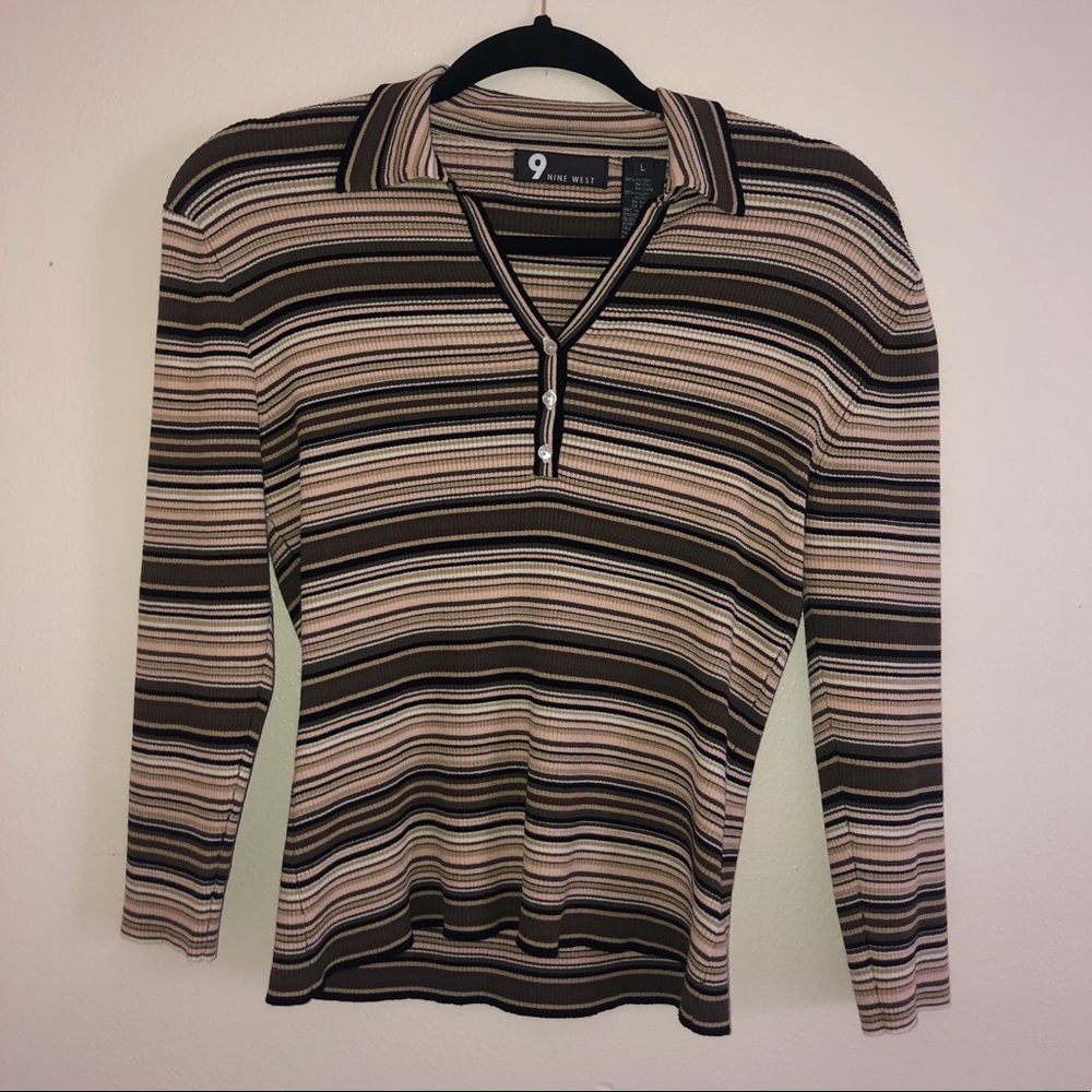 Nine West Top with Collar